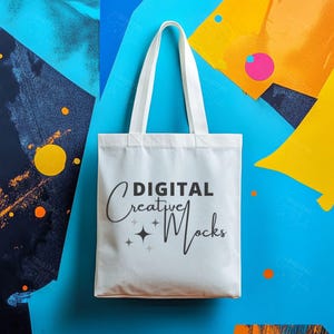 Tote Bag Mockup Shopping Bag Mock Up Cotton Canvas Eco Tote Mockup Light Color Tote Mock-Up - DCMSL0397