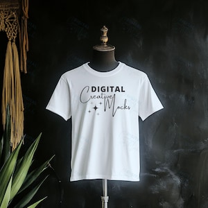 Bella Canvas 3001 Manequim Mockup Camisa Branca Mockup BC 3001 Camiseta Mockup Download Digital Bella Canvas Mockup - DCMSL0490
