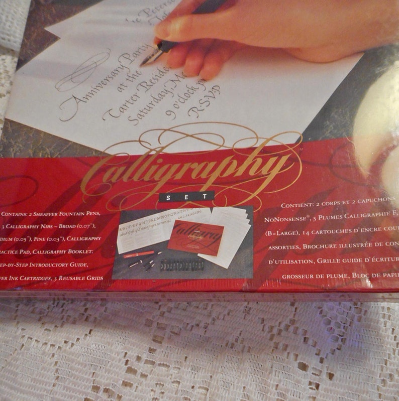 SHEAFFER CALLIGRAPHY SET Pens Nibs Ink Cartridges Reusable Etsy