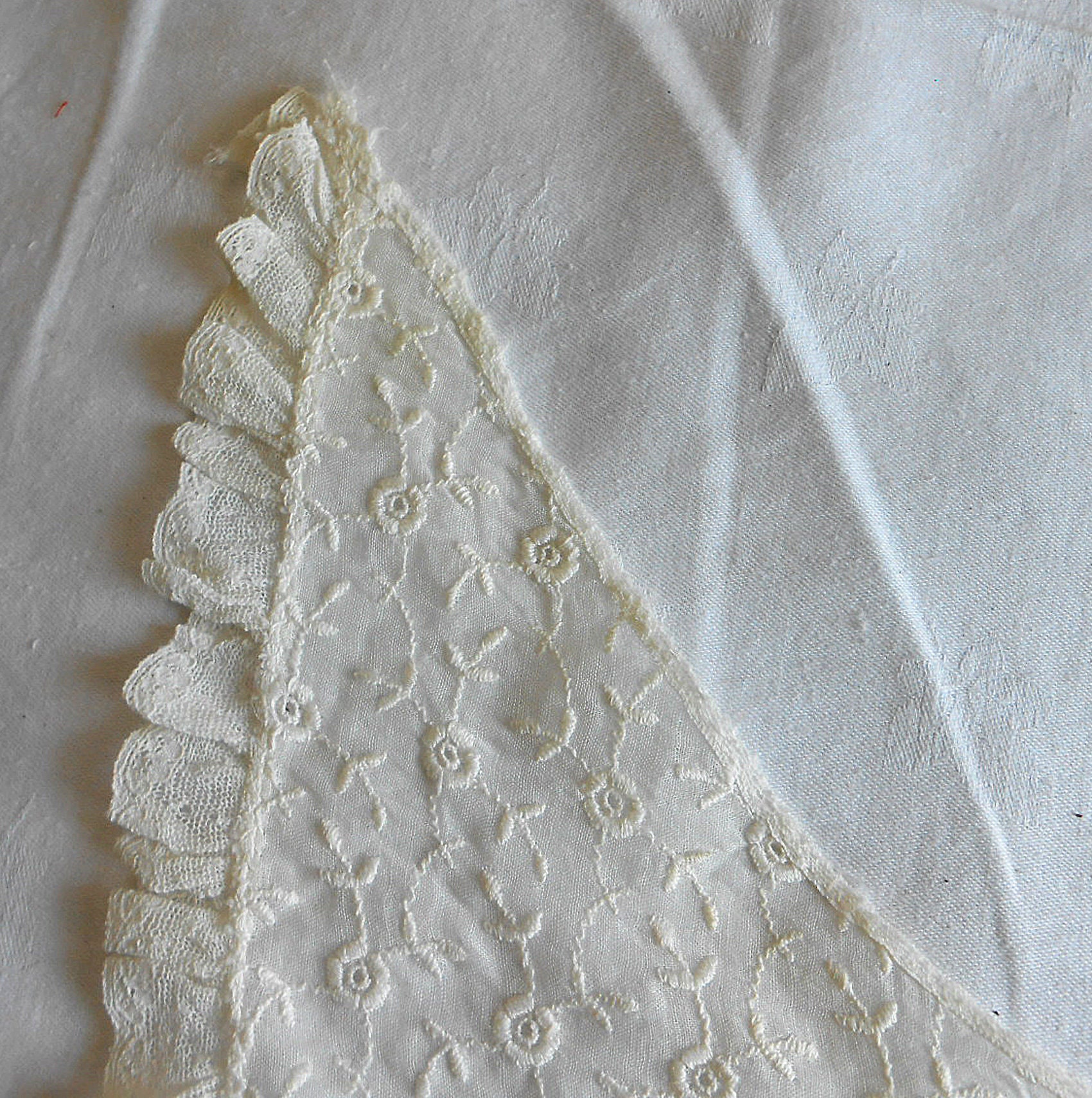 Ivory CROCHET DRESS COLLAR Sparkly Cotton Scallop Edge Dress - Etsy