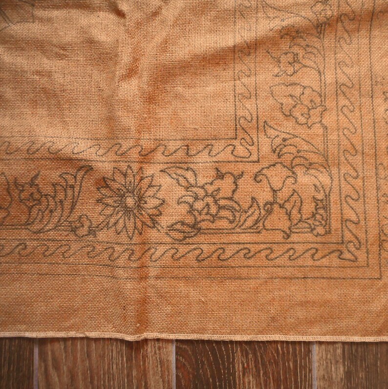 OSV STAMPED BURLAP Rug for Hooking 36 x 57 Pearl McGown Design Etsy