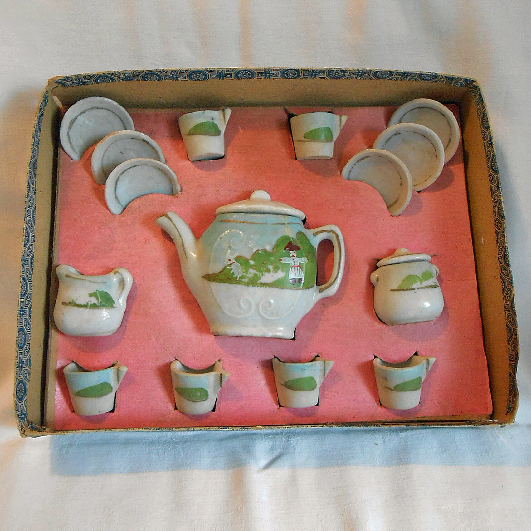 メイドインジャパンの、古いティーセット Vintage Norleans JAPAN Coffee Tea Set w/6 Cups Tall Urn w