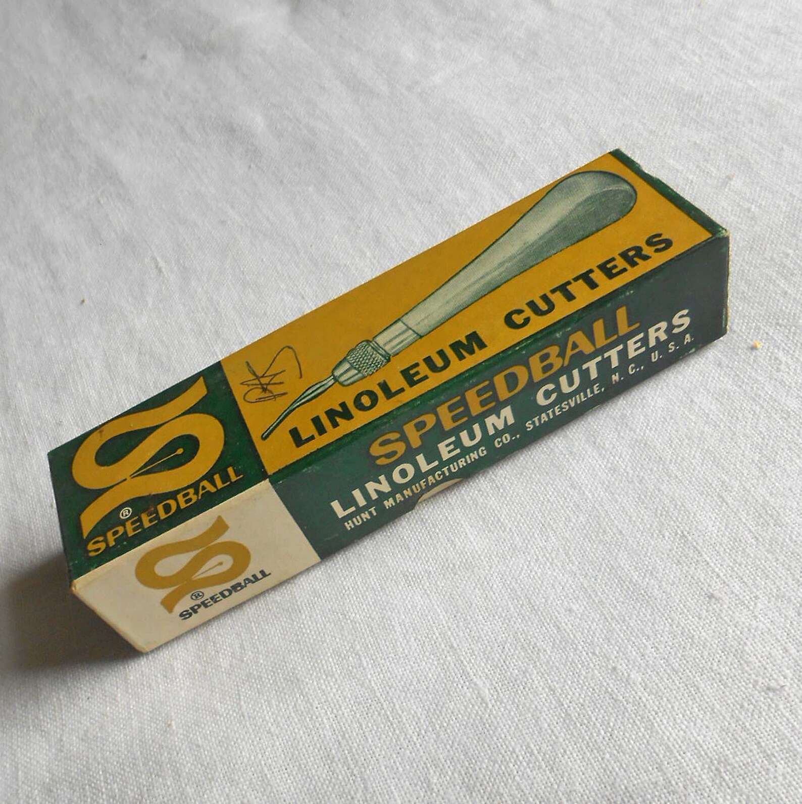 SPEEDBALL LINOLEUM CUTTER Set Art Tool Lino Block Printing Etsy