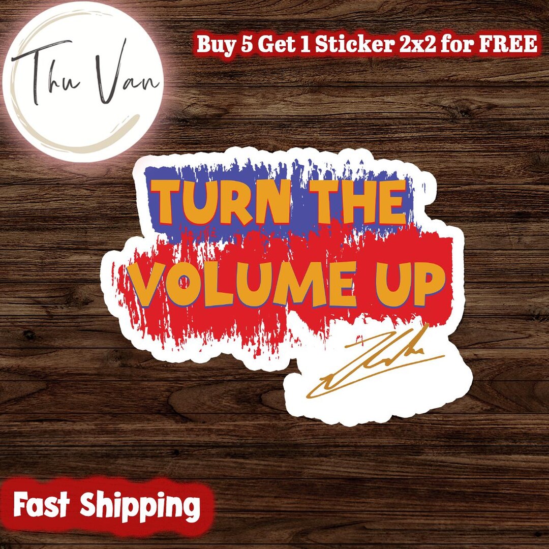 Turn the Volume up Zohran Mamdani Stickers, Turn the Volume up Decal ...