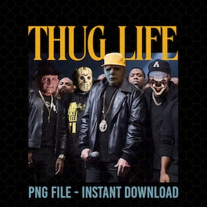 Thug Life Horrors Characters Halloween Png, Thug Life Halloween Png, Horrors Movies Png, Horror Png, Thug Life Shirt, Spooky Season Png