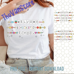 Back To School Bracelet Png, Friendship Bracelet Png, Bracelet Teacher Png, First Day Of School, Back To School Sublimation,Teacher Life Png