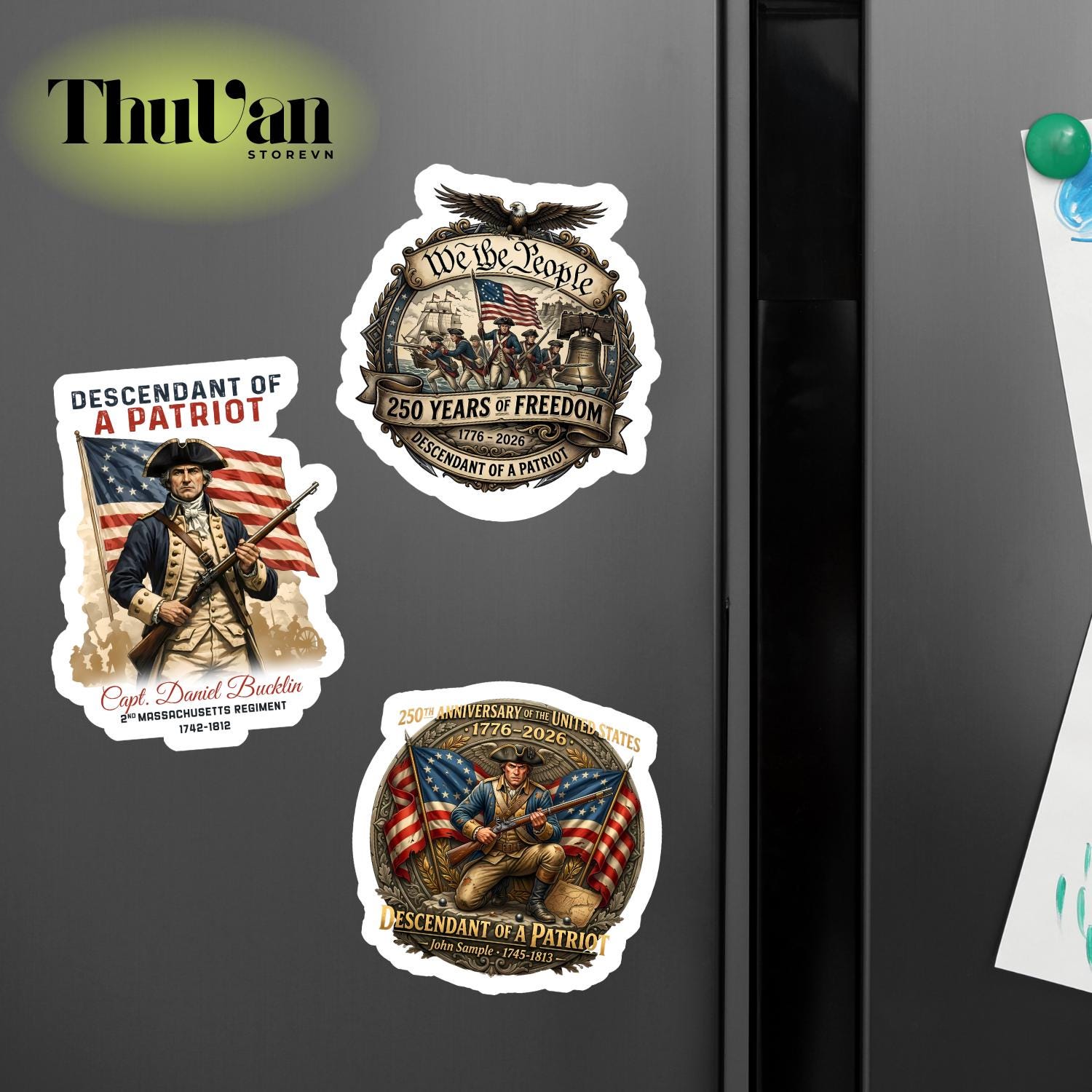Revolutionary Sticker Revolutionary War Patriot Sticker/ Magnet, Anniversary US Independence ...