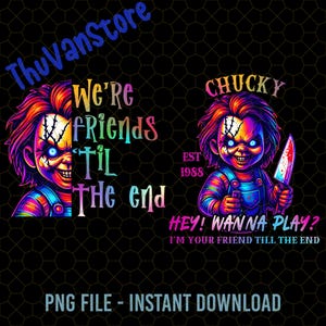 Boneco Chucky de Halloween em PNG, Chucky de Terror em PNG, Personagem de Terror em PNG, Filmes de Halloween Vintage dos Anos 90 em PNG, Camiseta Chucky, Temporada Assustadora
