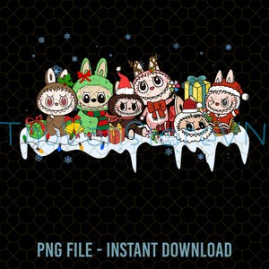 Monstruo Labubu Feliz Navidad Png, Escuadrón Labubu Png, Navidad Labubu Png, Regalo De Amante De Labubu De Navidad, Monstruo Labubu Png, Cutie Labubu Png