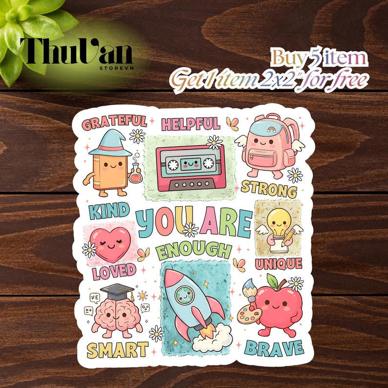 You Are Enough Sticker/ Magnet - Positive Affirmations - Mental Health ...