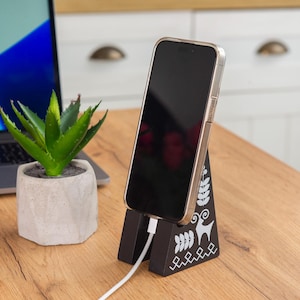 Cell phone holder, desk phone stand, smartphone stand, home phone stand, tablet stand, phone holder