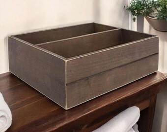 Wooden organizer box, desk accessories, custom organizer, back to school, organizer study gram, minimalist crate