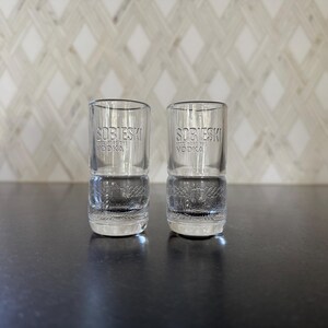 Sobieski Vodka Embossed High Quality Shot Glasses | Set of 2