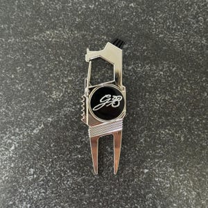Outil de réparation de diots de golf en acier inoxydable whisky Garrison Brothers