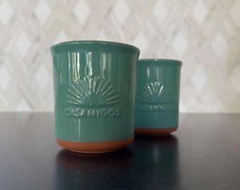 Casamigos Tequila Teal Ceramic Cups | Set of 2