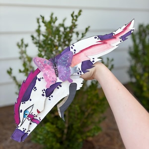 Butterfly paper dragon puppet