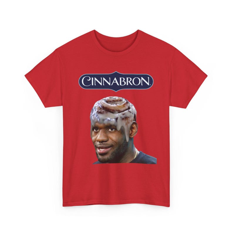 Lebron James Cinnabron Meme FunnyT-Shirt, Legoat 23 Tee shirt, King James Basketball Tshirt, Lebron James Graphic Tee, Lebron James Shirt, image 6