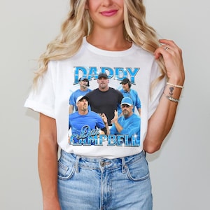 Retro Dan Campbell Detroit Lions Tee: Vintage Football Head Coach Shirt