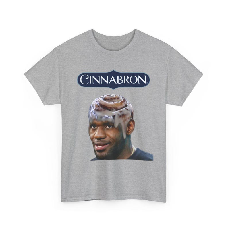 Lebron James Cinnabron Meme FunnyT-Shirt, Legoat 23 Tee shirt, King James Basketball Tshirt, Lebron James Graphic Tee, Lebron James Shirt, image 7
