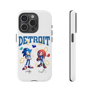 Gibbs Montgomery Sonic Knuckles Handyhülle, Detroit Sonic und Knuckles Samsung Hülle, NFL Fans Geschenk, Football Team Merchandise, Lions Hülle