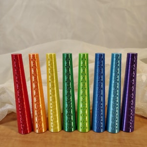 ring sizer tool, jewelry measuring, jewelry display, shiny silk PLA colors, ring measuring tool, ring cone, ring tower, makers tool, cosplay