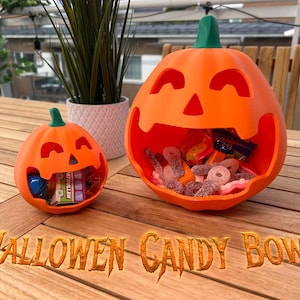 Pumpkin Halloween Candy Bowl  | Halloween Bowl | Trick or Treat Candy Bowl  | Halloween Décor | Fall Party Accessory