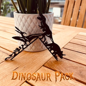 Dinosaurier-Tür-Ecke Pack | Lustiges Dinosaurier-Dekor | 3D gedruckte Türecke | Kinderzimmer Deko