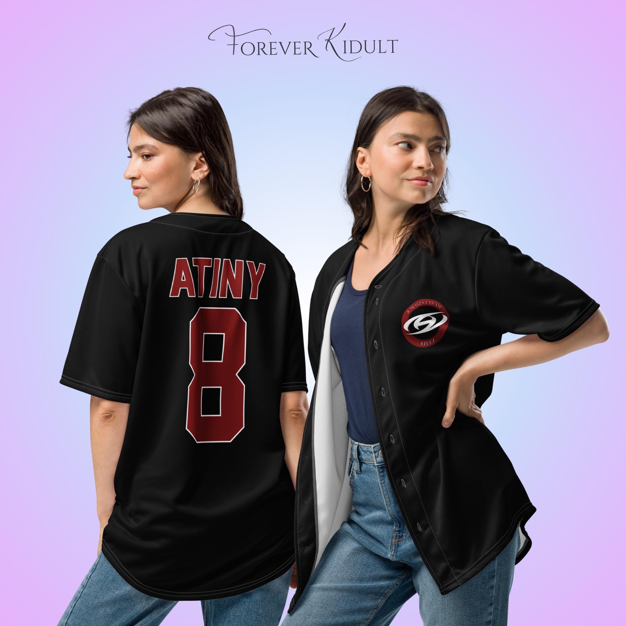 Custom Ateez Shirt | Ateez Jersey | Kpop Jersey | Kpop Shirt | Atz | Atiny | Ateez Inspired Kpop Merch | Ateez Tour | Ateez Concert