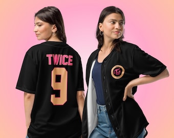 TWICE Kpop Unisex Baseball Jersey, Custom Twice Jersey, Gift Kpop
