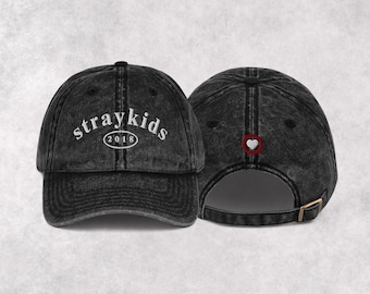 Geborduurde verdwaalde kindermuts | Skz | Ledenhoed voor verdwaalde kinderen | Kpop-merchandise | Staycap | Verdwaalde kindertour | Zwerfkinderenconcert |  Verdwaald kindercadeau