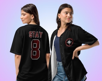 Custom Stray Kids Shirt | Stray Kids Jersey | Kpop Jersey | Kpop Shirt | Skz | Stray Kids Kpop Merch | Stray Kids Tour | Stray Kids Concert