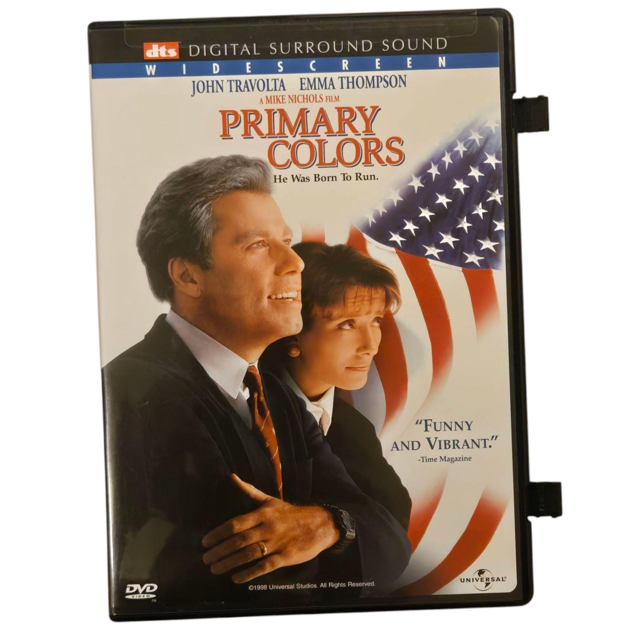 Primary Colors DVD Widescreen John Travolta Emma Thompson Kathy 