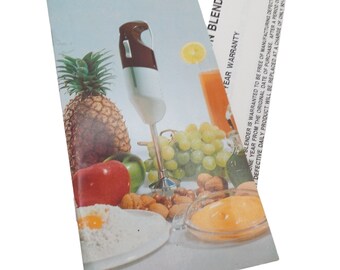 The Mixer Daily by Kitchenmate Instructions Recipe Booklet Vintage Cookbook Collectible