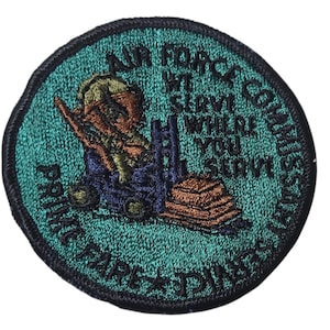 Air Force Commissary Patch USAF Vintage Prime Fare Dining We Serve Where You