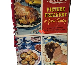 Libro de cocina ilustrado de Rawleighs de 1959: Tesoro de la buena cocina (Libro de recetas tal cual está)