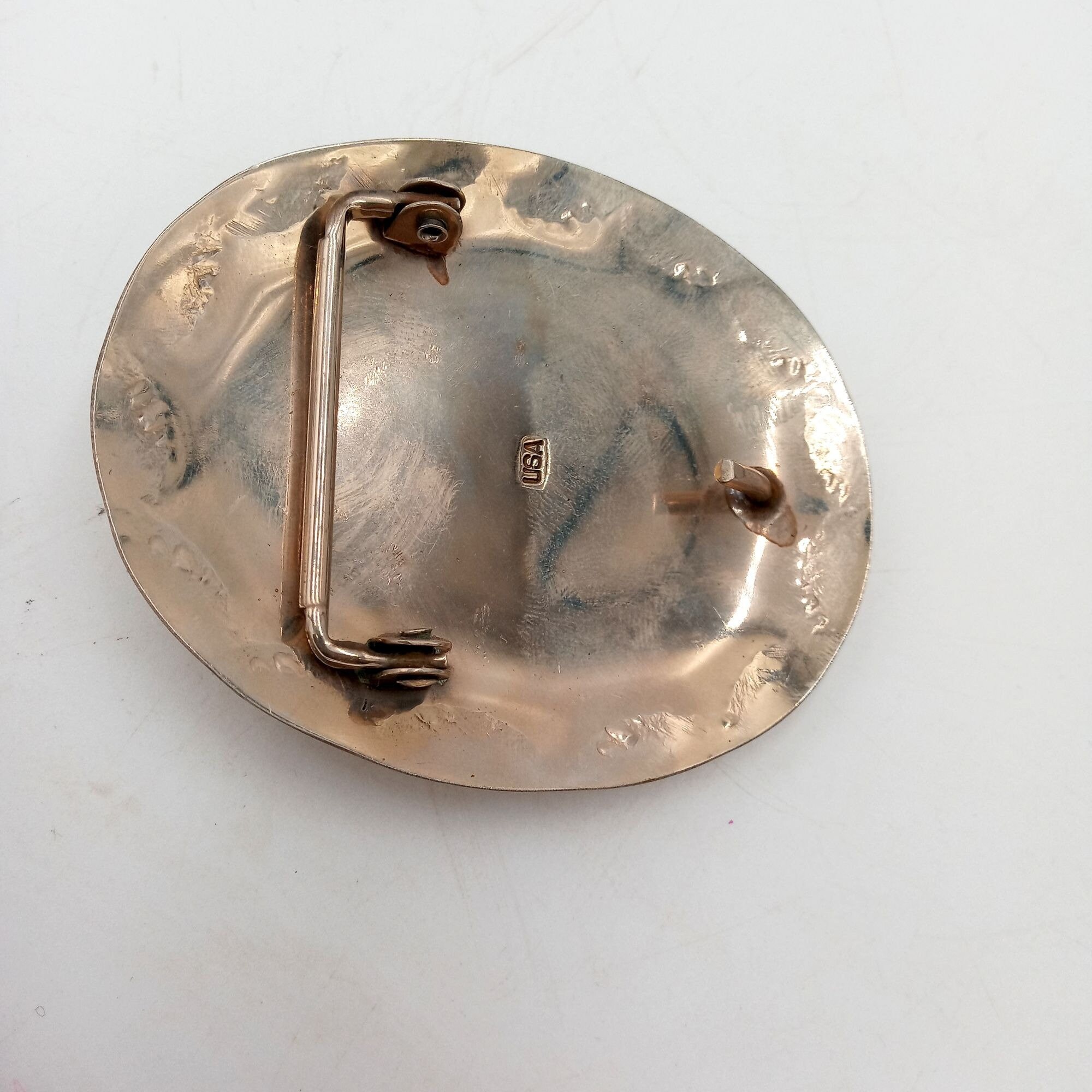 Scorpion Horse Belt Buckle Turquoise Coral Cowboy Native American Country Wester Native American Silver Belt Buckle Turquoise & Coral Channel  main image 4