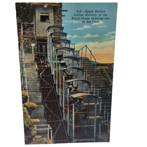 Cartão postal Royal Gorge Upper Station Incline Railway Canon City Colorado
