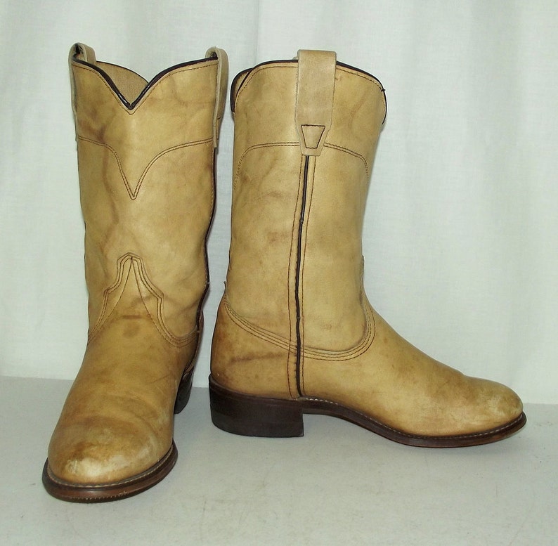 Light Tan Cowboy Boots Womens Size 5.5 M Wrangler Brand - Etsy