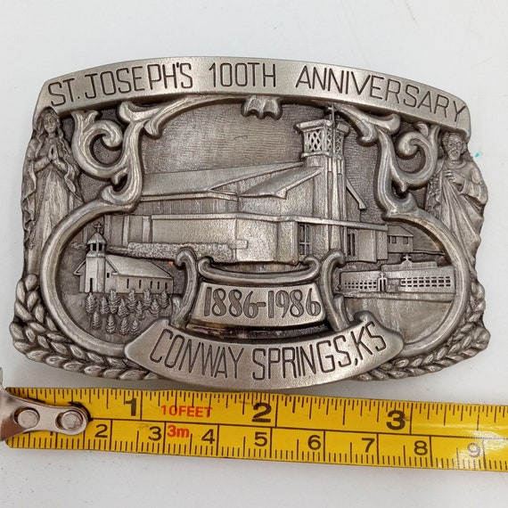 St Josephs Catholic Church Belt Buckle 100th Anni… - image 2