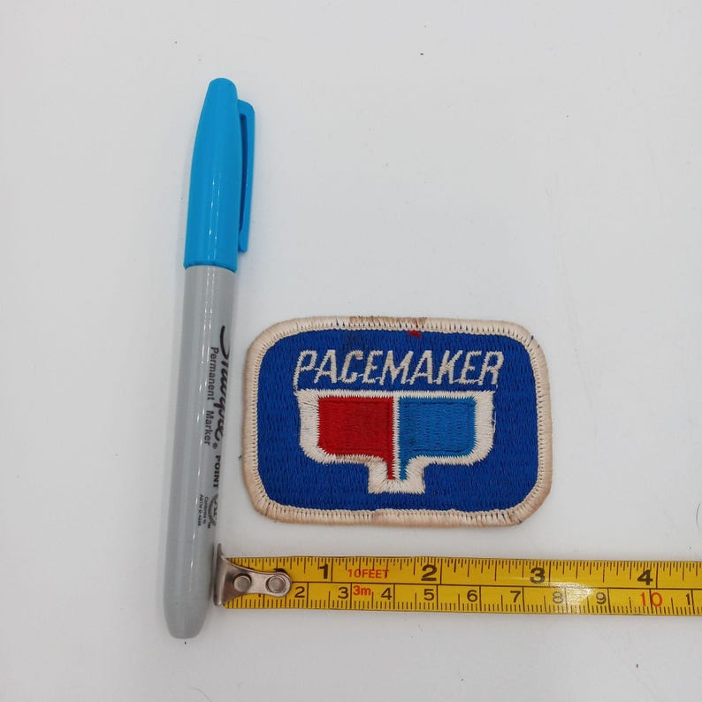 Blue Pacemaker Sign Pacemaker Vintage Patch Red Blue White Retro Pace Maker Worn - Etsy