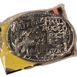 NFR Belt Buckle 1998 National Finals Rodeo Youth Hesston Bronc Riding Sealed