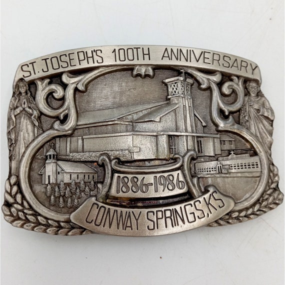 St Josephs Catholic Church Belt Buckle 100th Anni… - image 5