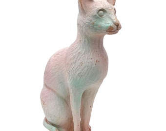 Cat Statue 16 Inch Sculpture Vintage Kitty Home Decor Art Figure Collectible