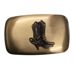 Cowboy Boots Belt Buckle Vintage Chambers Spurs Country Western Wear