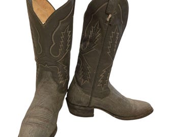 Justin USA Style 8303 Lizard Skin Exotic Leather Western  display picture 1