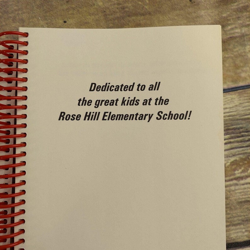 Rose Hill Kansas Cookbook Vintage 1995 Elementary School KS Etsy