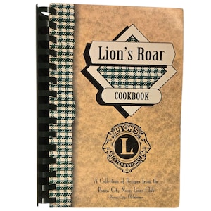 Ponca City OK Cookbook Vintage 2001 Oklahoma Lions Club Recipe Book AS IS