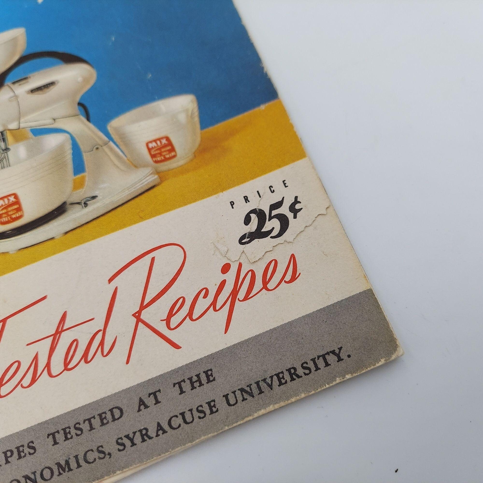 1948 Hamilton Beach Food Mixer Instructions And Recipes Etsy