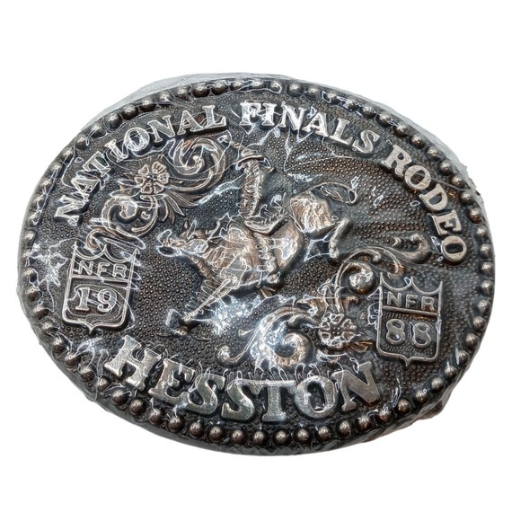 1988 Youth Rodeo Belt Buckle Bull Rider NOS Nation