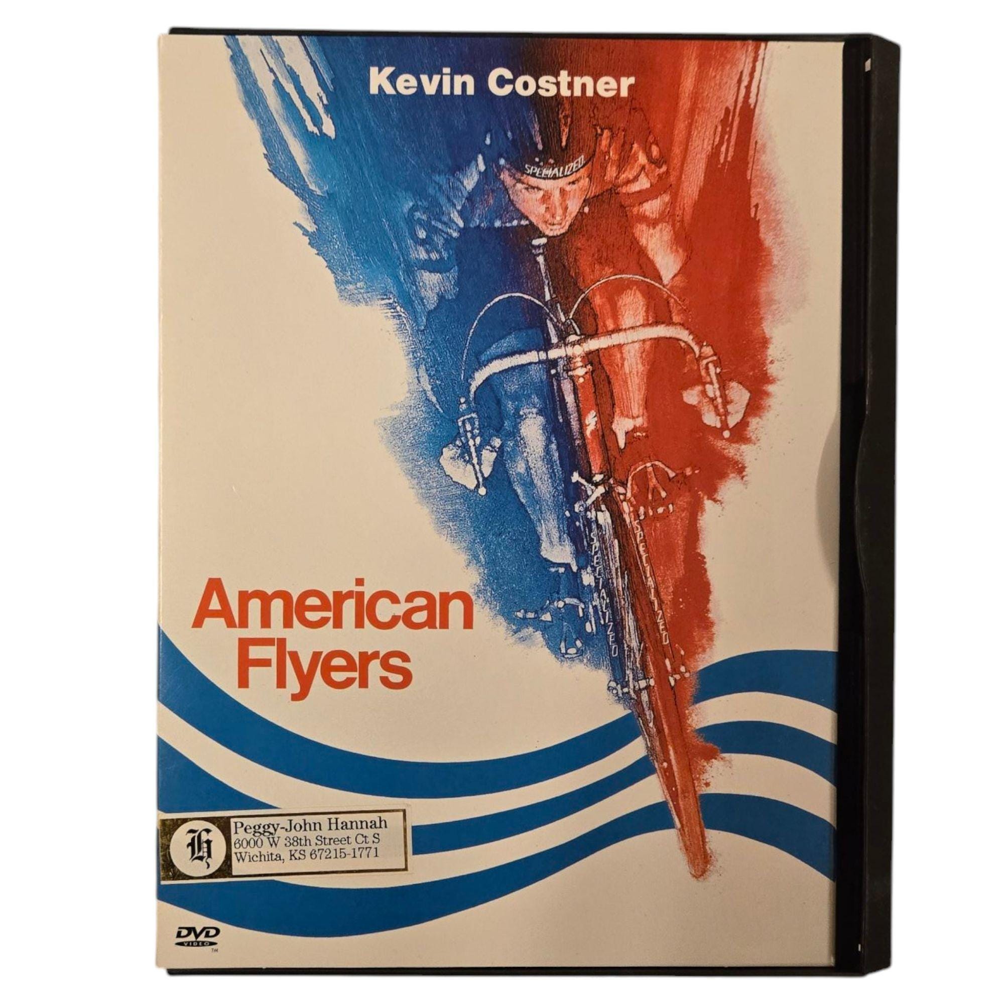 DVD American Flyers: Drama ciclista de Kevin Costner, película de carreras de bicicletas